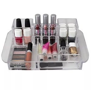 Deluxe Large Capacity Transparent Cosmetic Makeup & Jewels O…